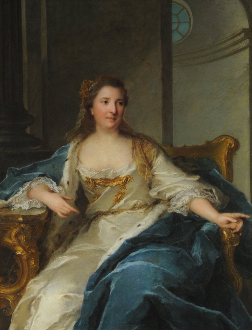 Portret księżnej Karoliny Hesji-Rheinfels-Rotenburg 1714-1741, I poł. autorstwa Jean Marc Nattier