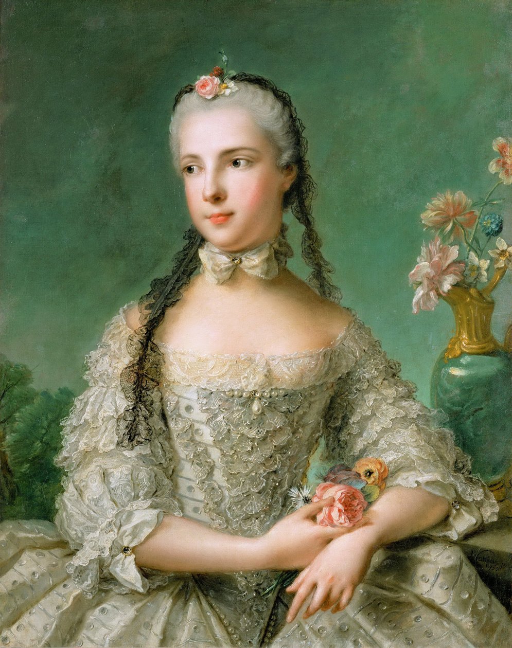 Rokoko: Portret księżniczki Izabeli Parmy (1741-1763), arcyksiężnej Austrii par Nattier, Jean-Marc (1685-1766) autorstwa Jean Marc Nattier