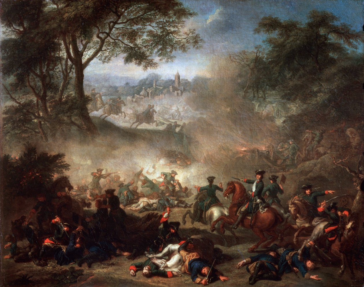 Bitwa pod Lesną, 1717. autorstwa Jean Marc Nattier