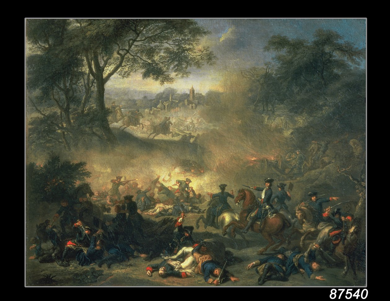 Bitwa pod Połtawą w 1709, 1717 autorstwa Jean Marc Nattier