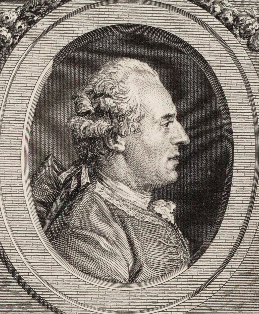 Portret skrzypka i kompozytora Jean Joseph Cassanéa de Mondonville 1711-1772. autorstwa Jean Marie Delatre