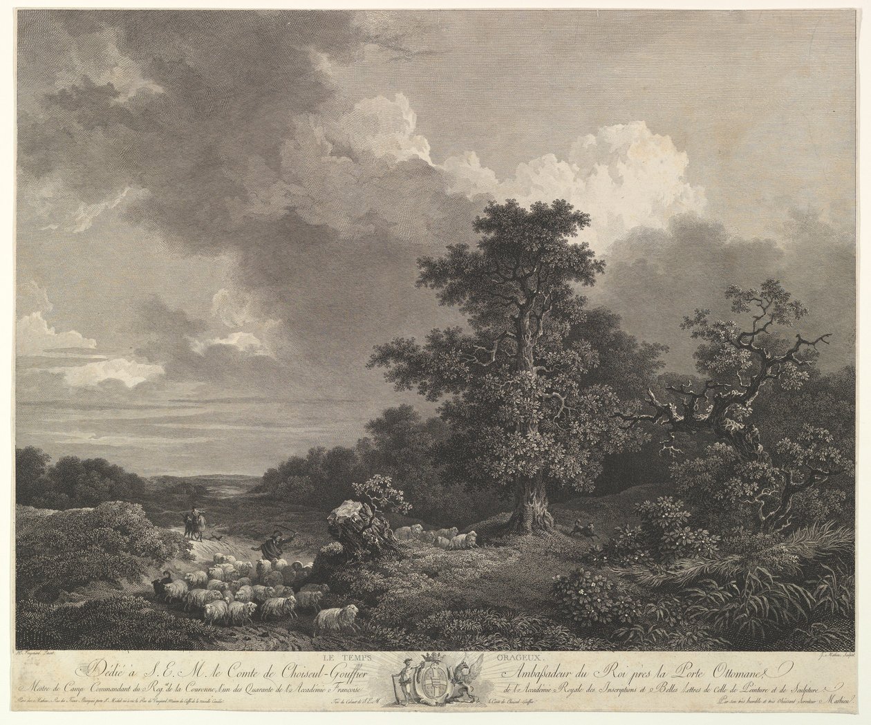 Burzowa pogoda.n.d. autorstwa Jean Mathieu