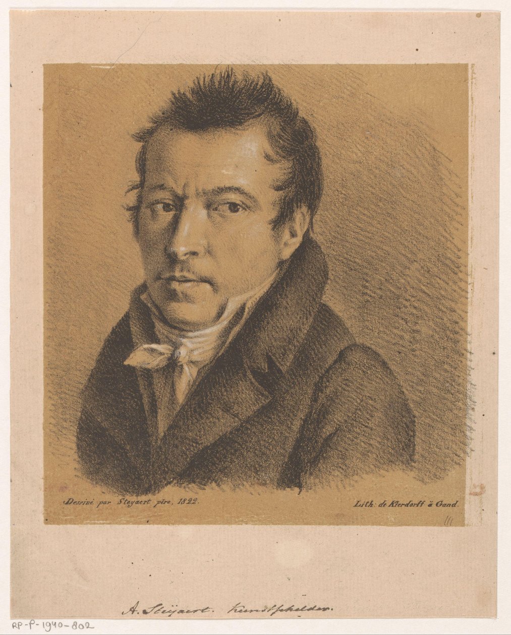 Portret Antoine Ignace Steyaert autorstwa Jean Matthieu Kierdorff