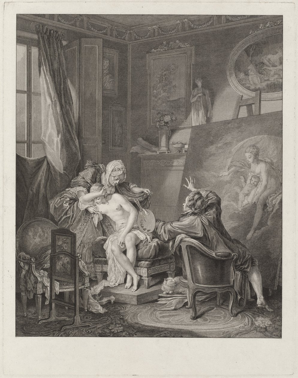 Uczciwy model autorstwa Jean Michel Moreau and Jean Baptiste Blaise Simonet after Pierre Antoine Baudouin