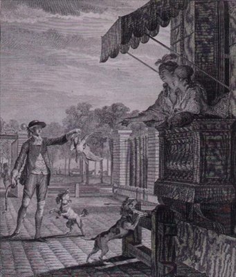 Udany zakład, rytowany przez Camligue (fl.1785) autorstwa Jean Michel the Younger (after) Moreau