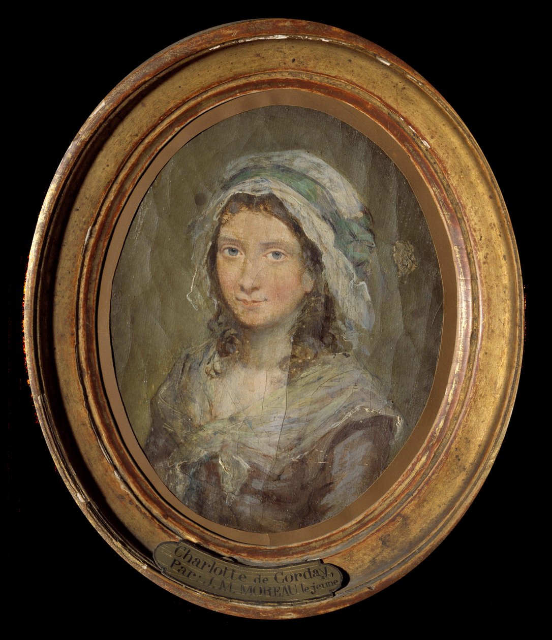 Portret Charlotte Corday (1768-1793) Obraz Moreau Le Jeune (1741-1814) 1793. autorstwa Jean Michel the Younger Moreau