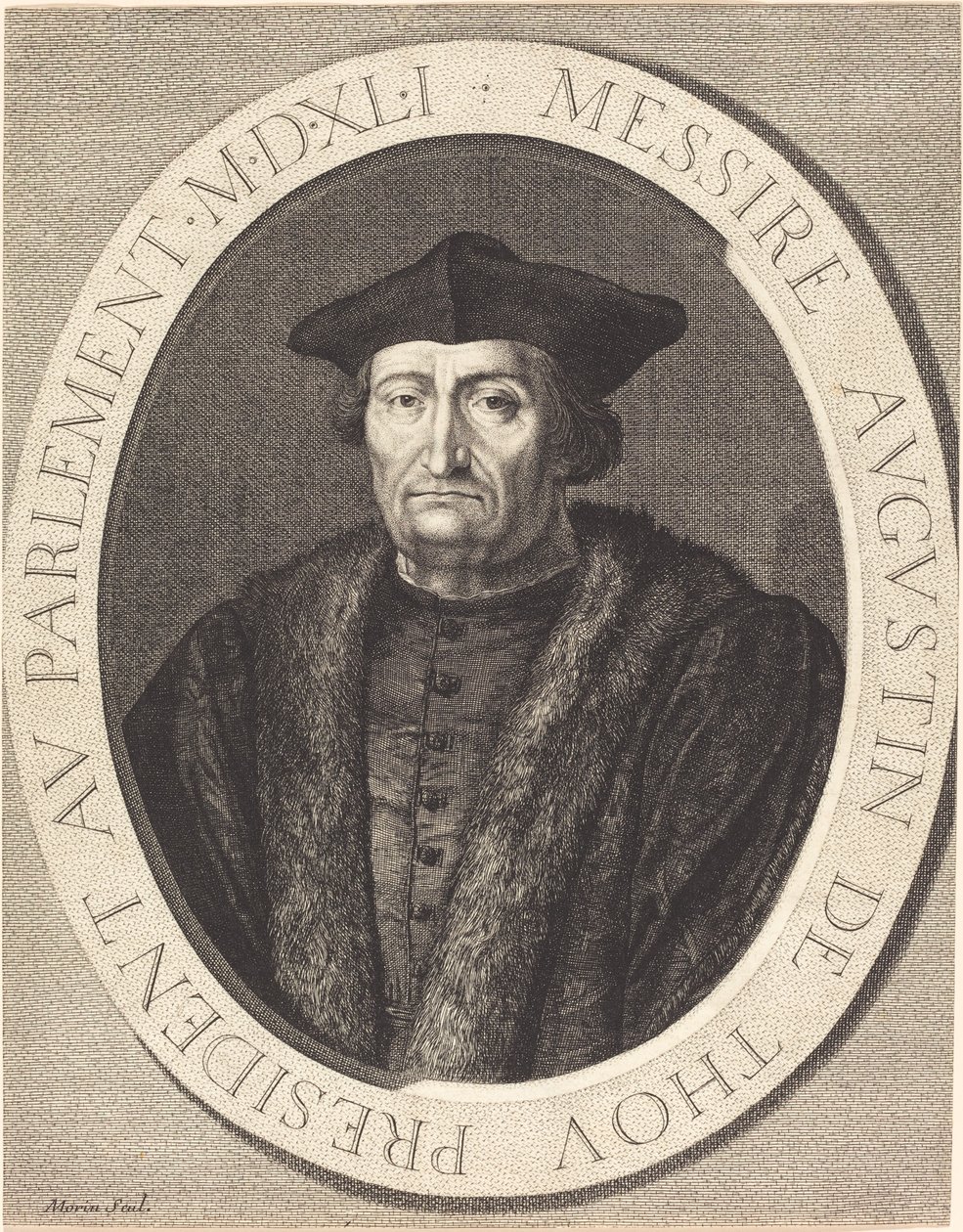Augustyn de Thou autorstwa Jean Morin