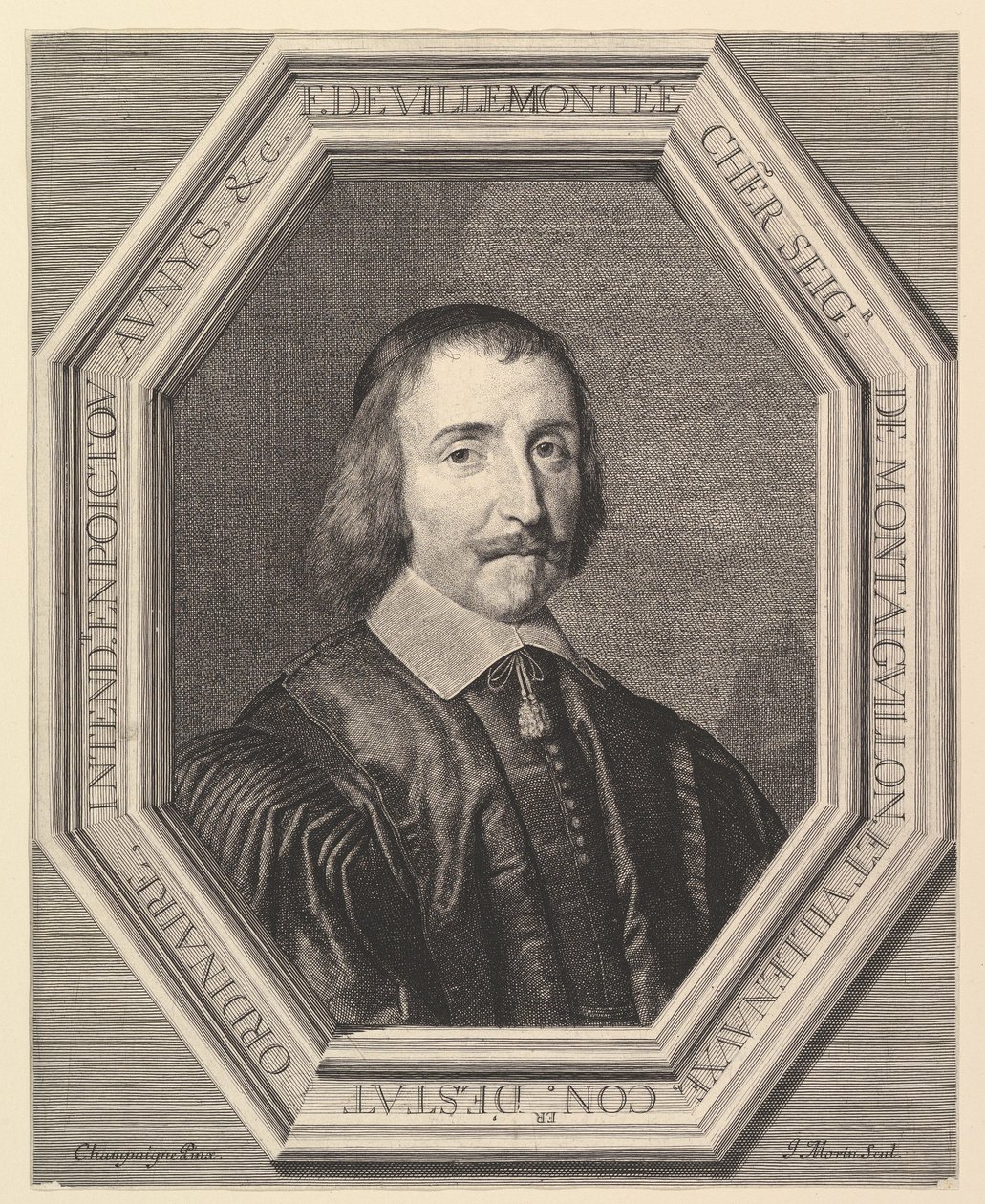 Francois de Villemontee, radny stanu zwyczajnego. autorstwa Jean Morin