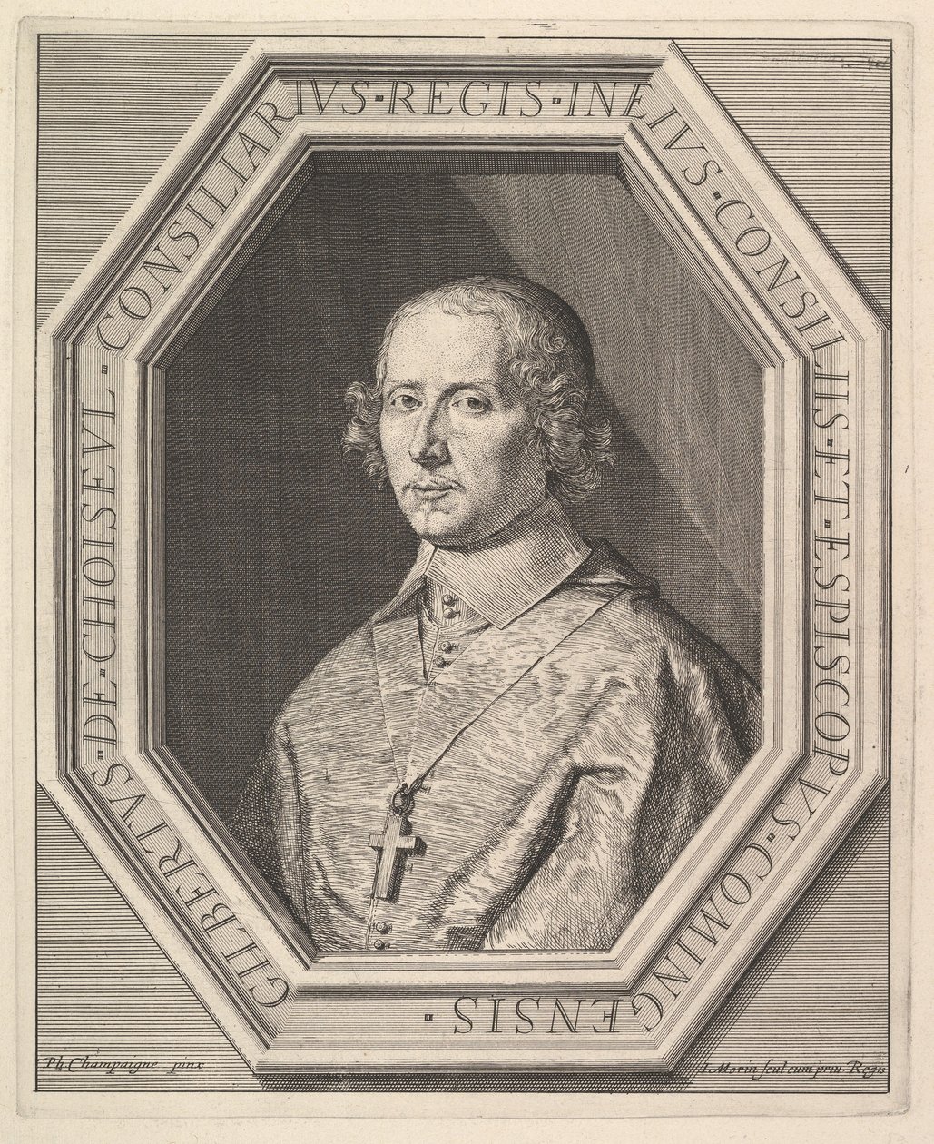 Gilbert de Choiseul-Praslin, biskup Comminges. autorstwa Jean Morin