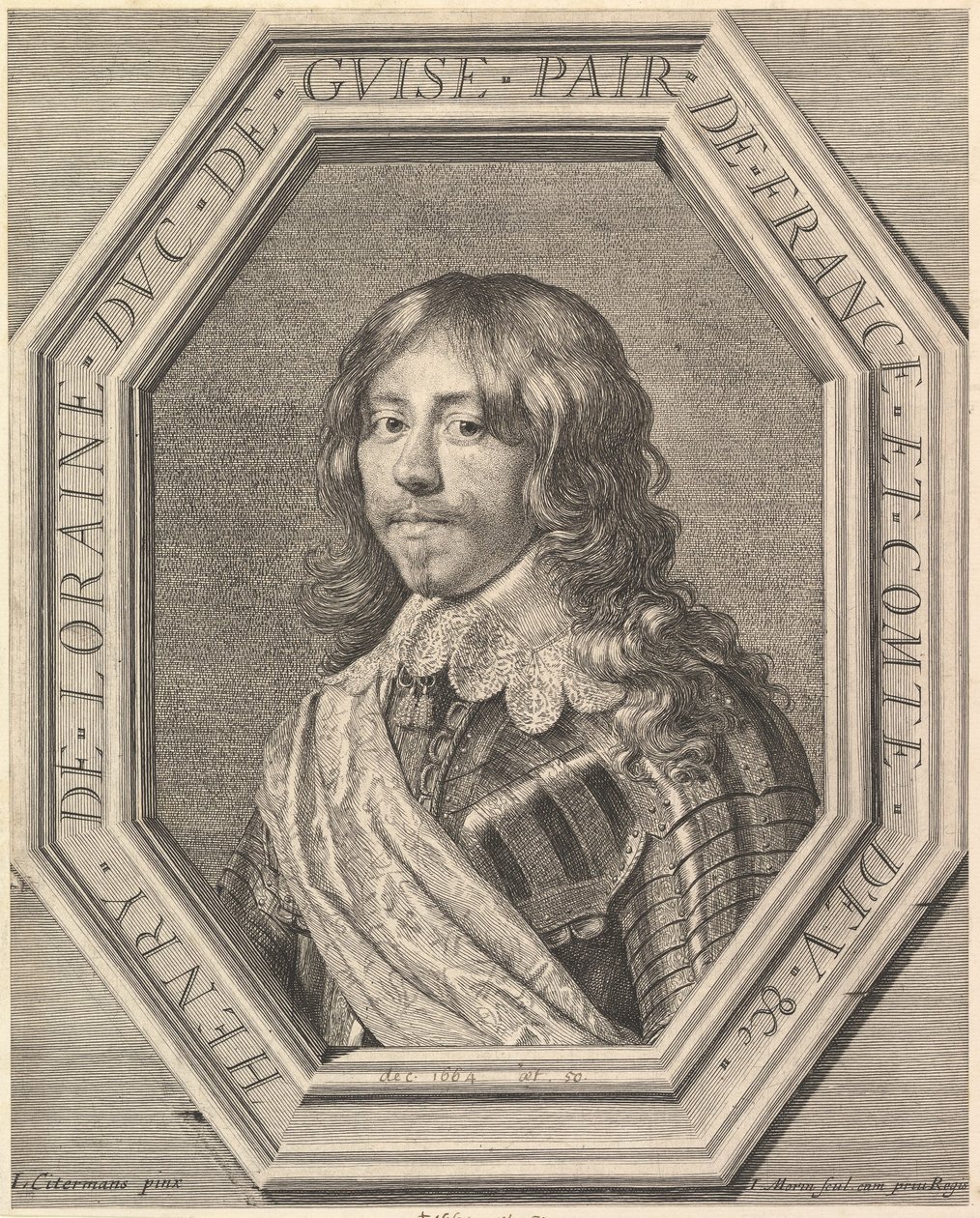Henryk II Lotaryński, książę Guise. autorstwa Jean Morin