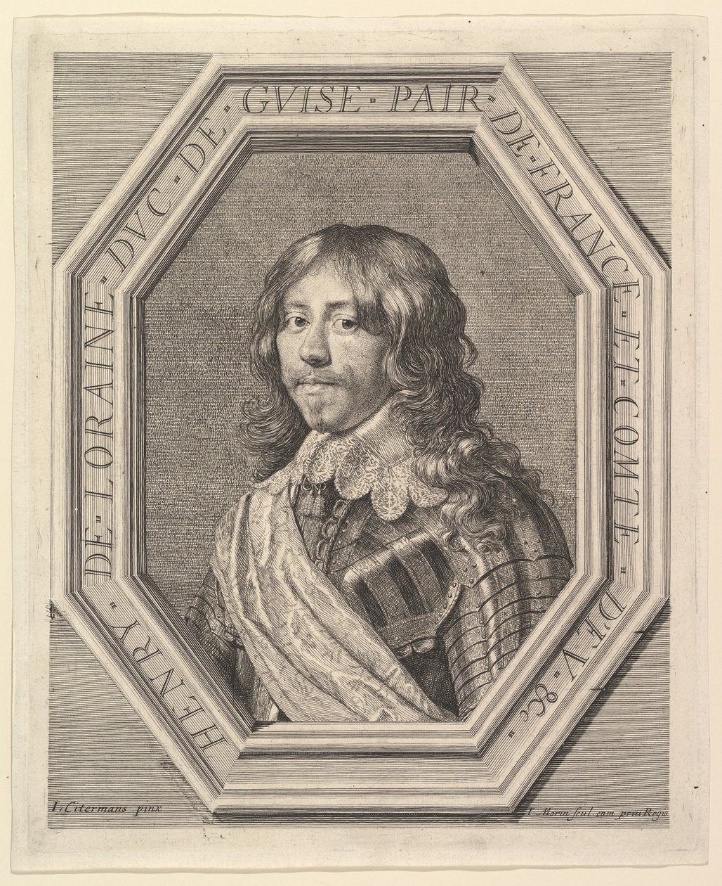 Henryk II Lotaryński, książę Guise. autorstwa Jean Morin