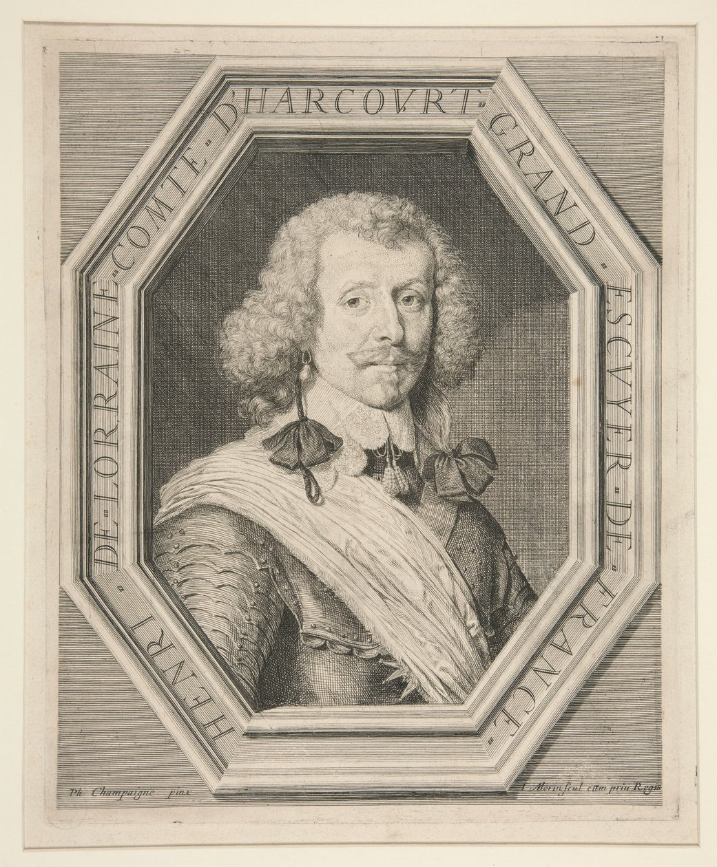 Henri de Lorraine, hrabia Harcourt, zwany Cadet la Perle (1601-1666) autorstwa Jean Morin