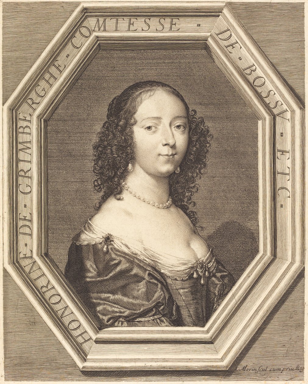 Honorine Grimberge, hrabina Bossu autorstwa Jean Morin