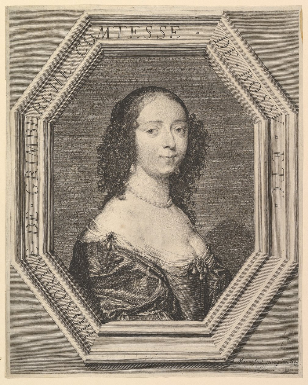 Honorine de Grimberghe, hrabina Dzwonnika. autorstwa Jean Morin
