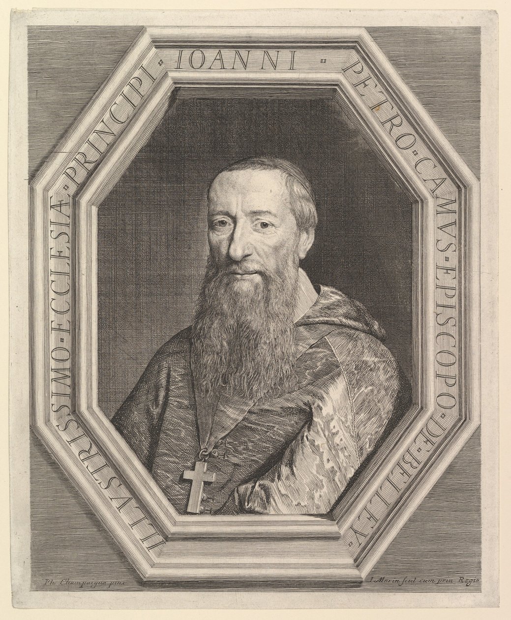 Jean-Pierre Camus, biskup Belley. autorstwa Jean Morin