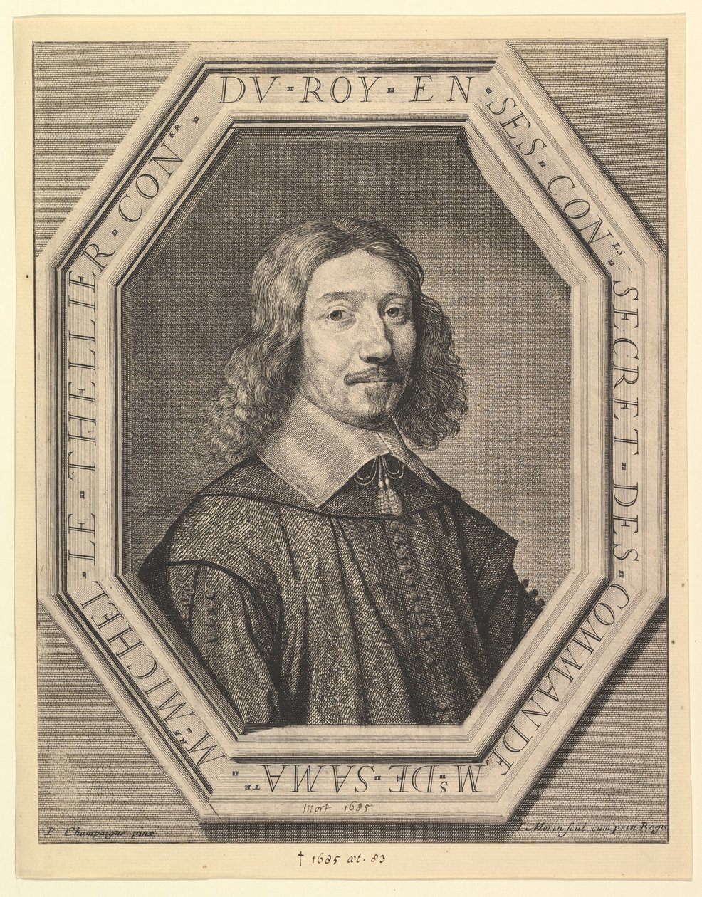 Michel Le Tellier, doradca króla, 1620-50. autorstwa Jean Morin