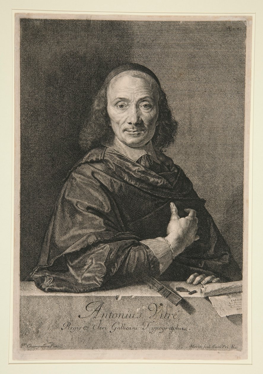 Portret Antoniusza Vitre autorstwa Jean Morin