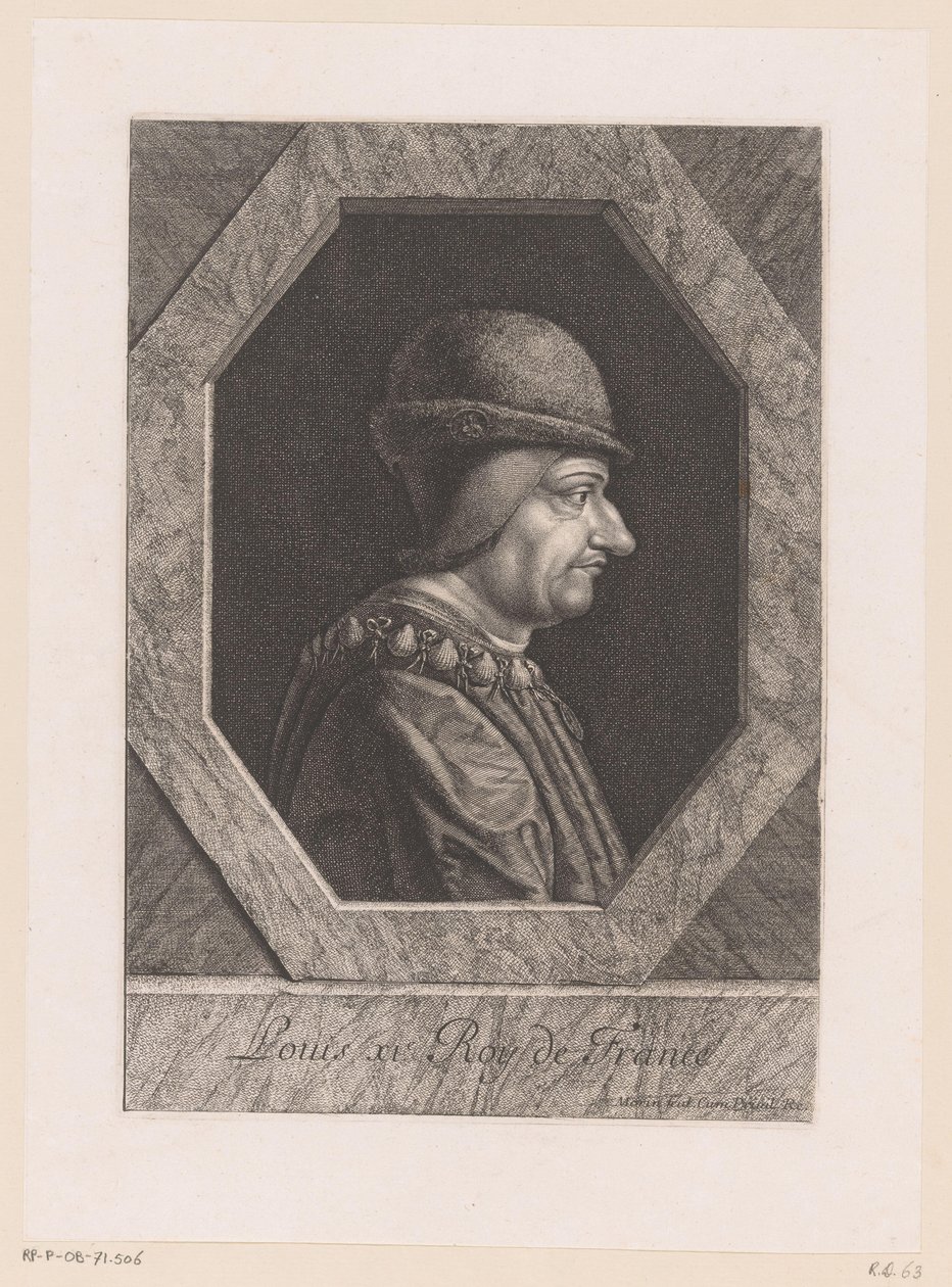 Portret Ludwika XI, króla Francji autorstwa Jean Morin