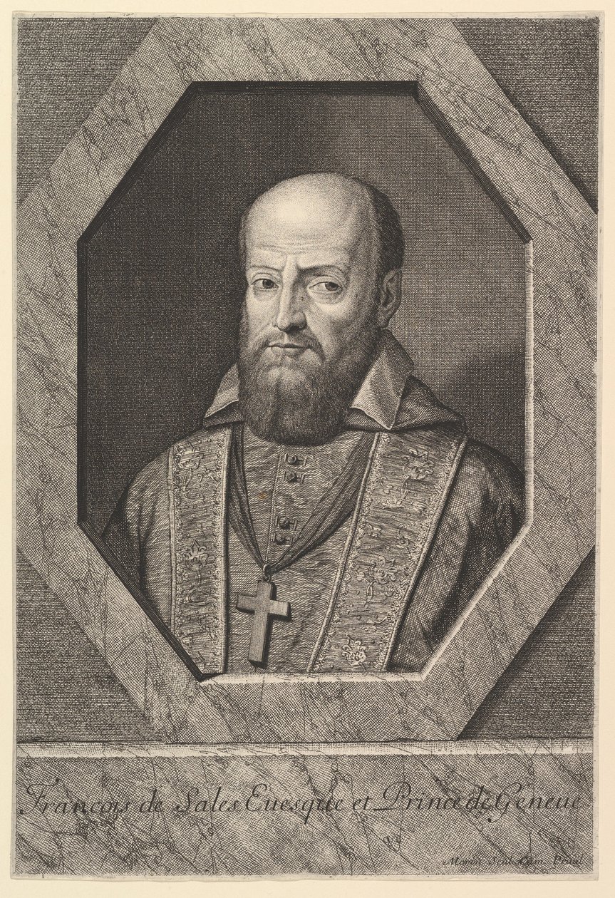 św. Franciszka Salezego, biskupa Genewy. autorstwa Jean Morin