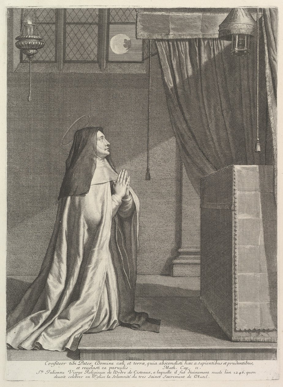 Św. Julienne z Mont-Cornillon. autorstwa Jean Morin