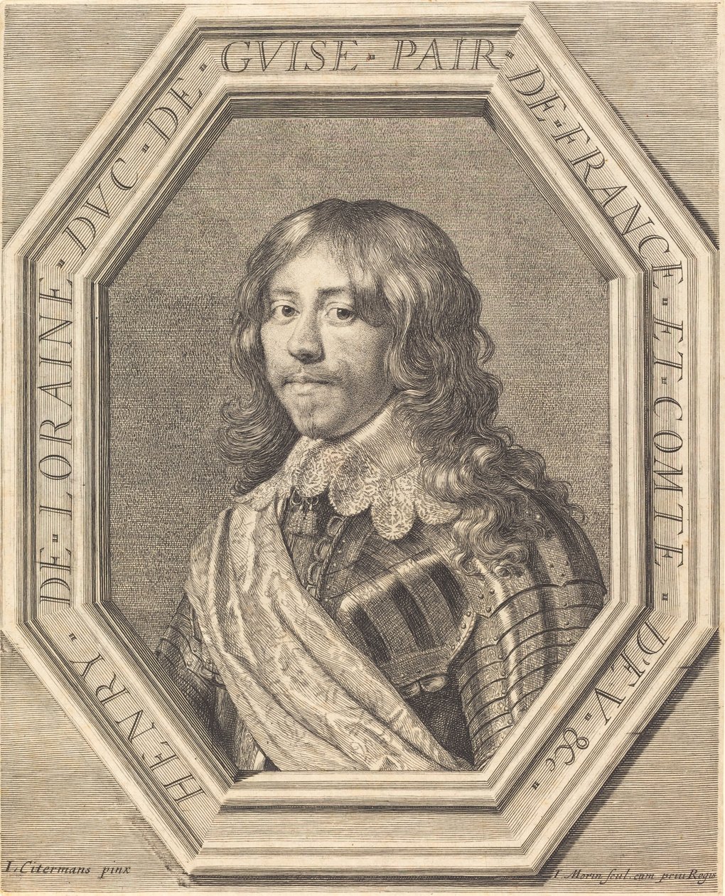 Henryk Lotaryński, książę Guise autorstwa Jean Morin after Justus Sustermans