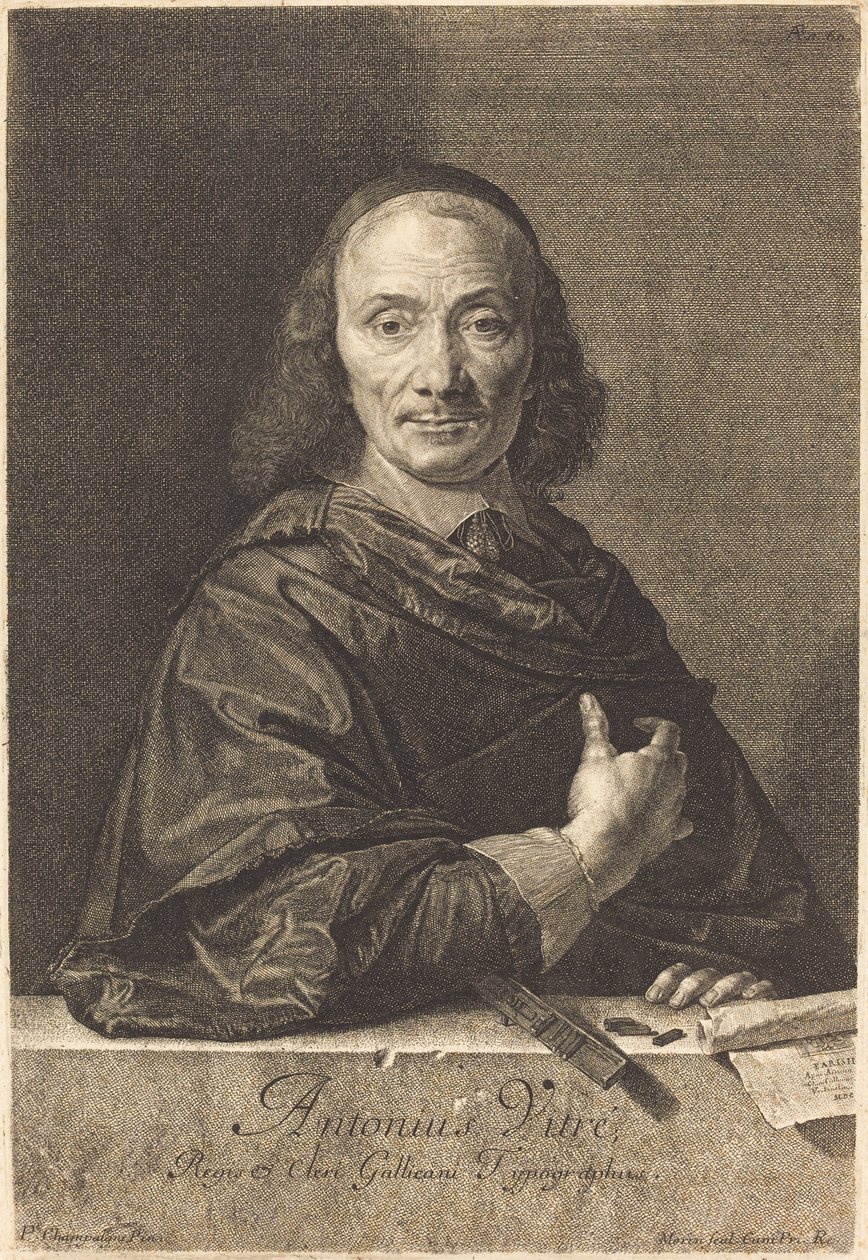 Antoine Vitre autorstwa Jean Morin after Philippe de Champaigne