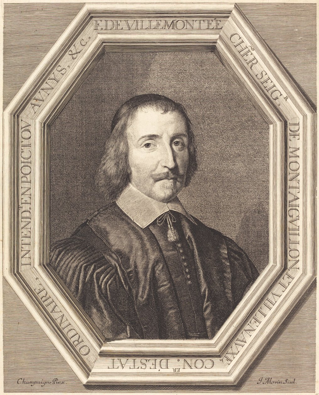 Francois de Villemontée autorstwa Jean Morin after Philippe de Champaigne