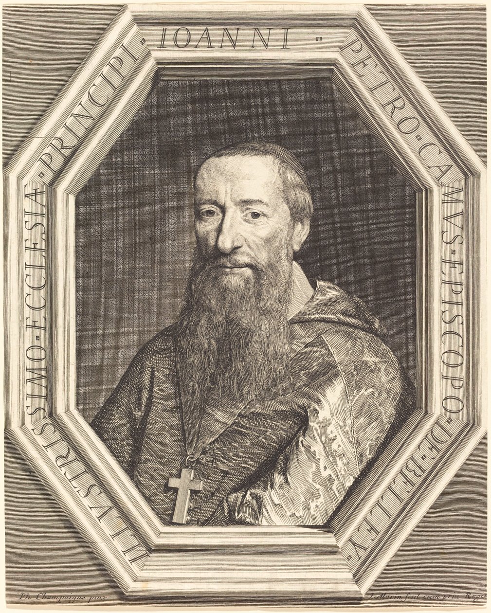 Jean-Pierre Camus autorstwa Jean Morin after Philippe de Champaigne