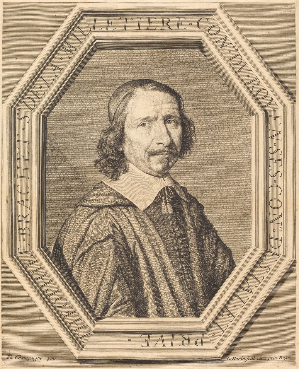 Teofil Brachet de la Milletiere autorstwa Jean Morin after Philippe de Champaigne