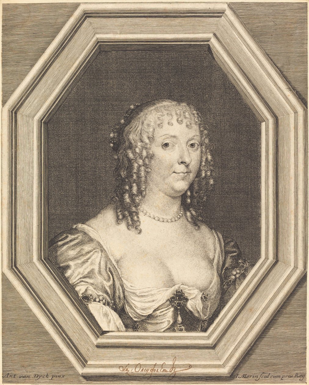 Anne Sophie Herbert, hrabina Carnarvon autorstwa Jean Morin after Sir Anthony van Dyck