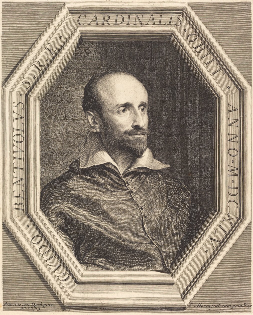 Kardynał Guido Bentivoglio autorstwa Jean Morin, after Sir Anthony van Dyck