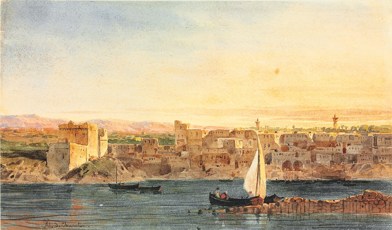 Konstantynopol Wzniosły Port autorstwa Jean Nicolas Henri de Chacaton