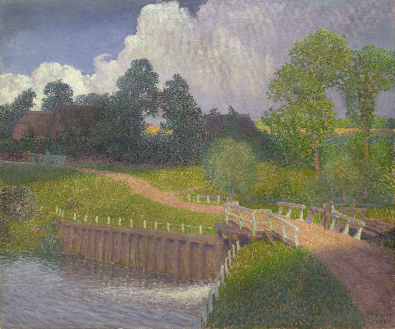 Brama powodziowa w Wohldorfie, 1901 autorstwa Jean Paul Kayser