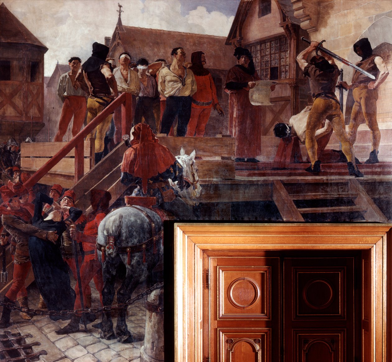 Egzekucja Jana Desmartesa, 1383 r. XIX w. XX w. autorstwa Jean Paul Laurens
