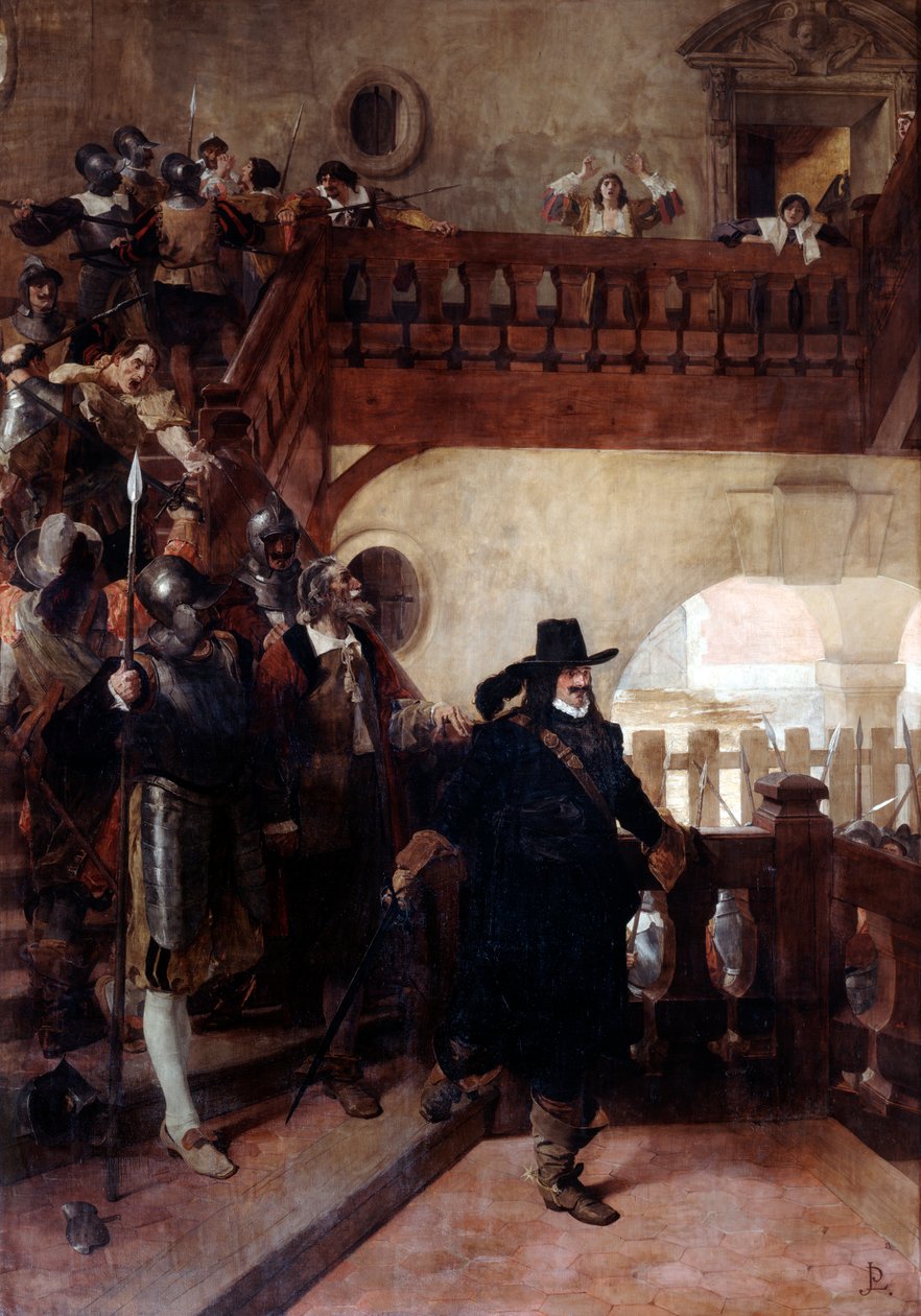 Aresztowanie radnego Broussela, 26 sierpnia 1648 r. XIX i XX w. autorstwa Jean Paul Laurens
