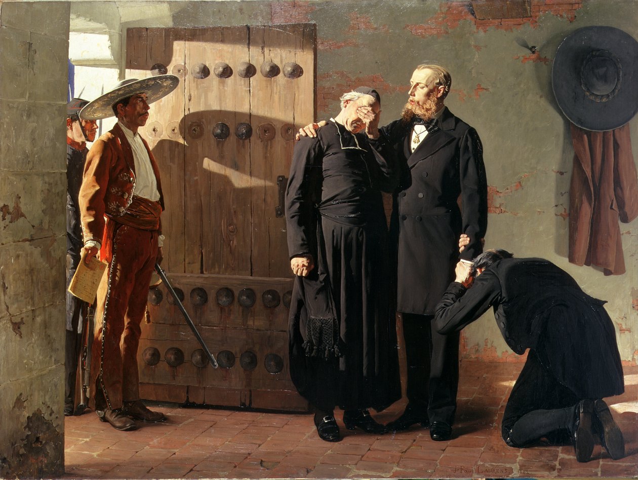 Ostatnie chwile Maksymiliana, 1882 autorstwa Jean Paul Laurens