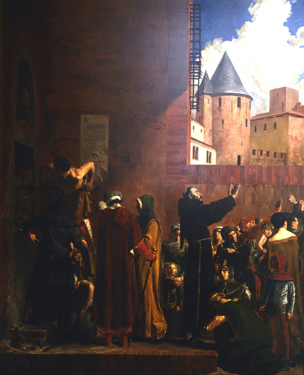 Oblężenie Carcassonne, 1209 c1858-1921 autorstwa Jean Paul Laurens