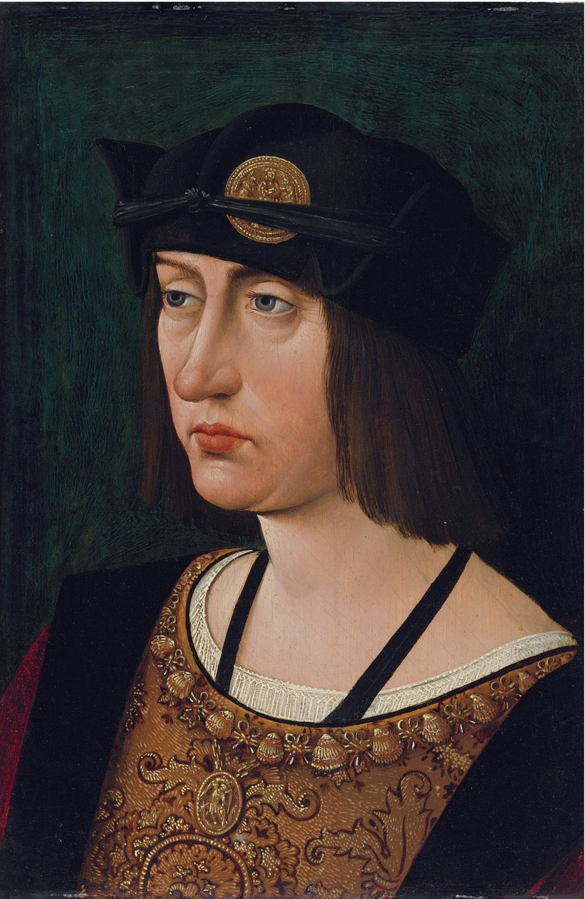 Portret Ludwika XII (olej na drewnie) autorstwa Jean Perreal