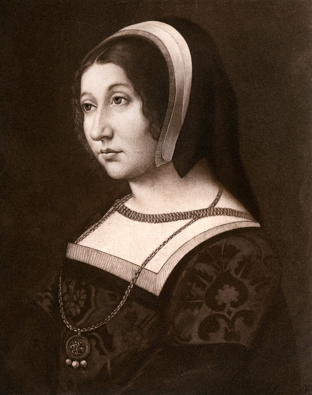 Nieznana kobieta, dawniej znana jako Margaret Tudor, ok. 1520, 1902. autorstwa Jean Perreal