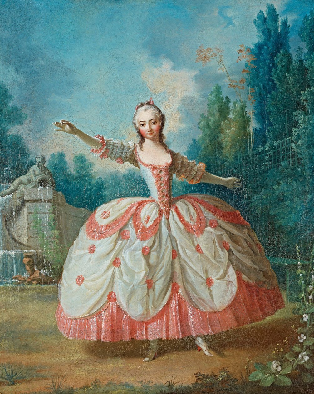 Portret Barbary Campanini 1721-1799, znanej jako La Barbarina, 1721 autorstwa Jean Philippe Delaroche