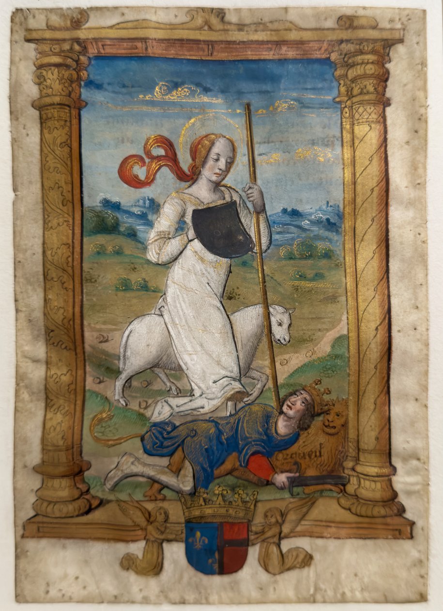 Pokora i duma. Les rondeaux des vertus, po 1515 (malowany i iluminowany pergamin) autorstwa Jean Pichore