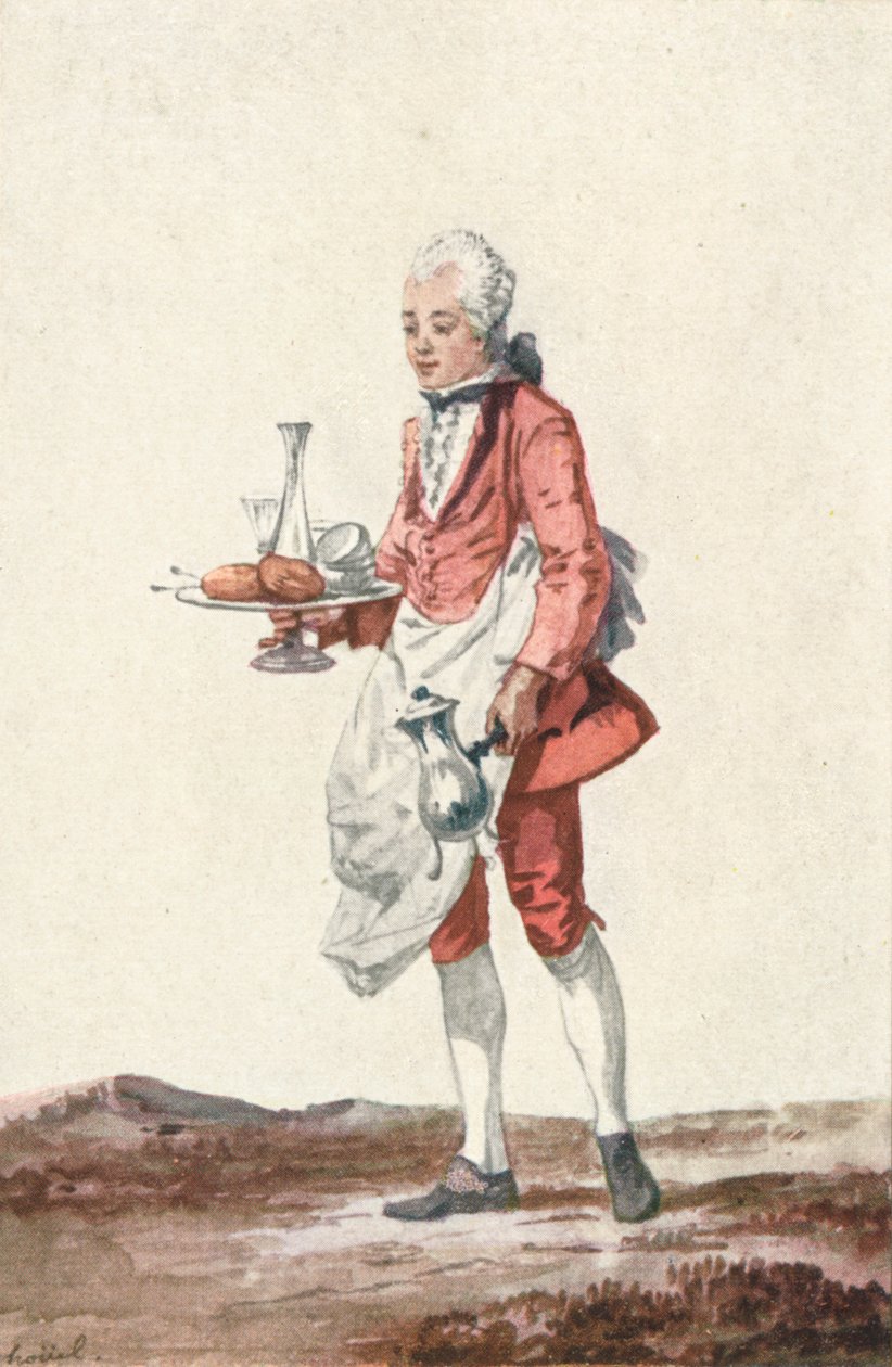 La Bouquetiere Garcon Cafetiere, XVIII w., 1903 autorstwa Jean Pierre Houel