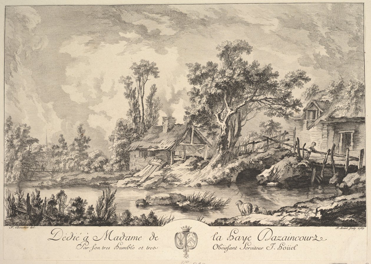 Krajobraz, 1759. autorstwa Jean Pierre Houel