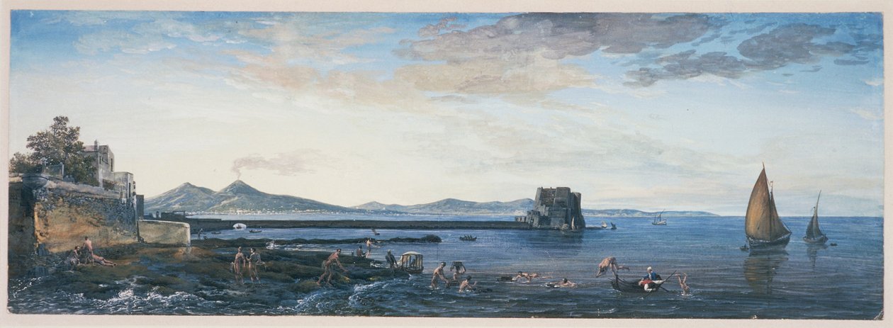 Zatoka Neapolitańska, Jean-Pierre Houel autorstwa Jean Pierre Houel