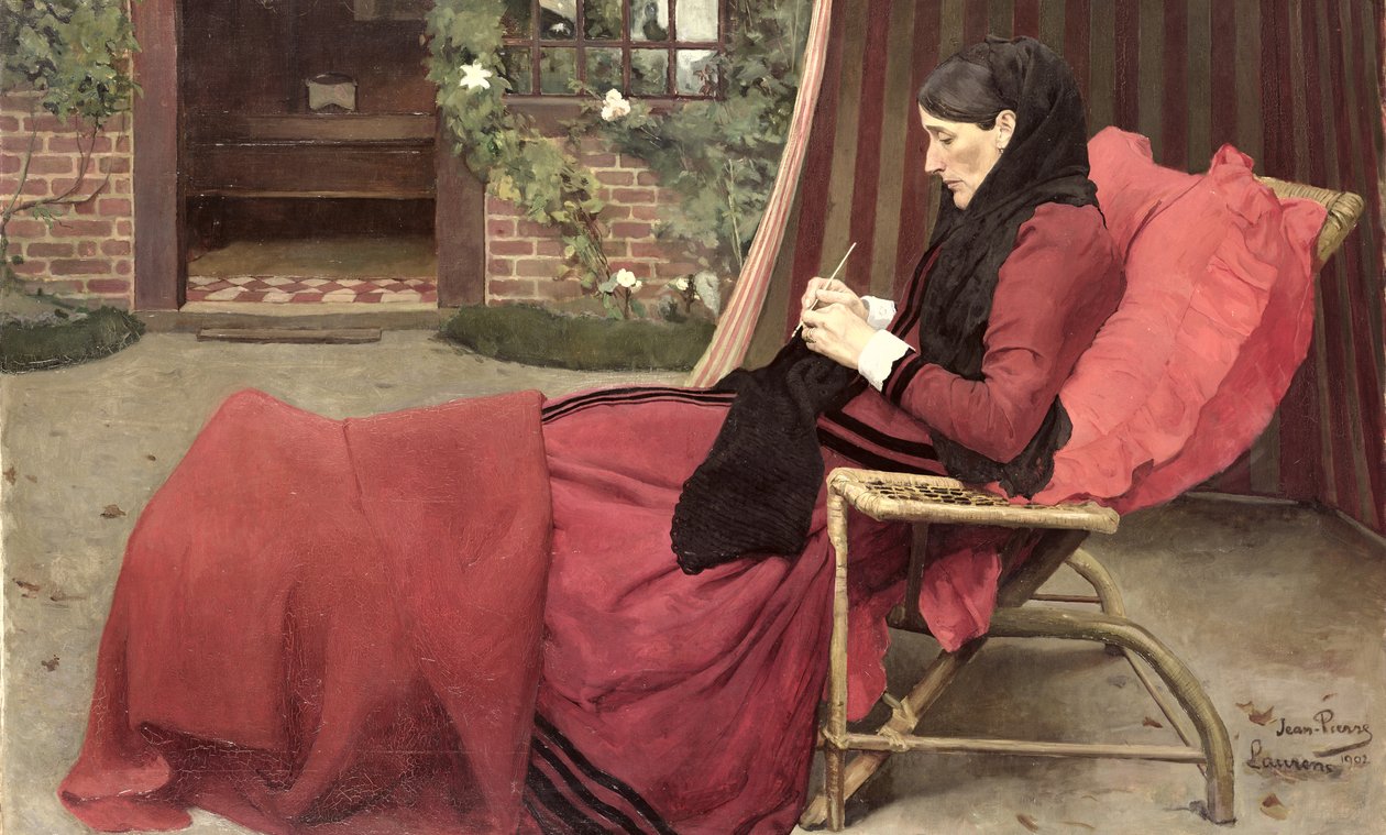 Portret mojej matki, 1902 autorstwa Jean Pierre Laurens