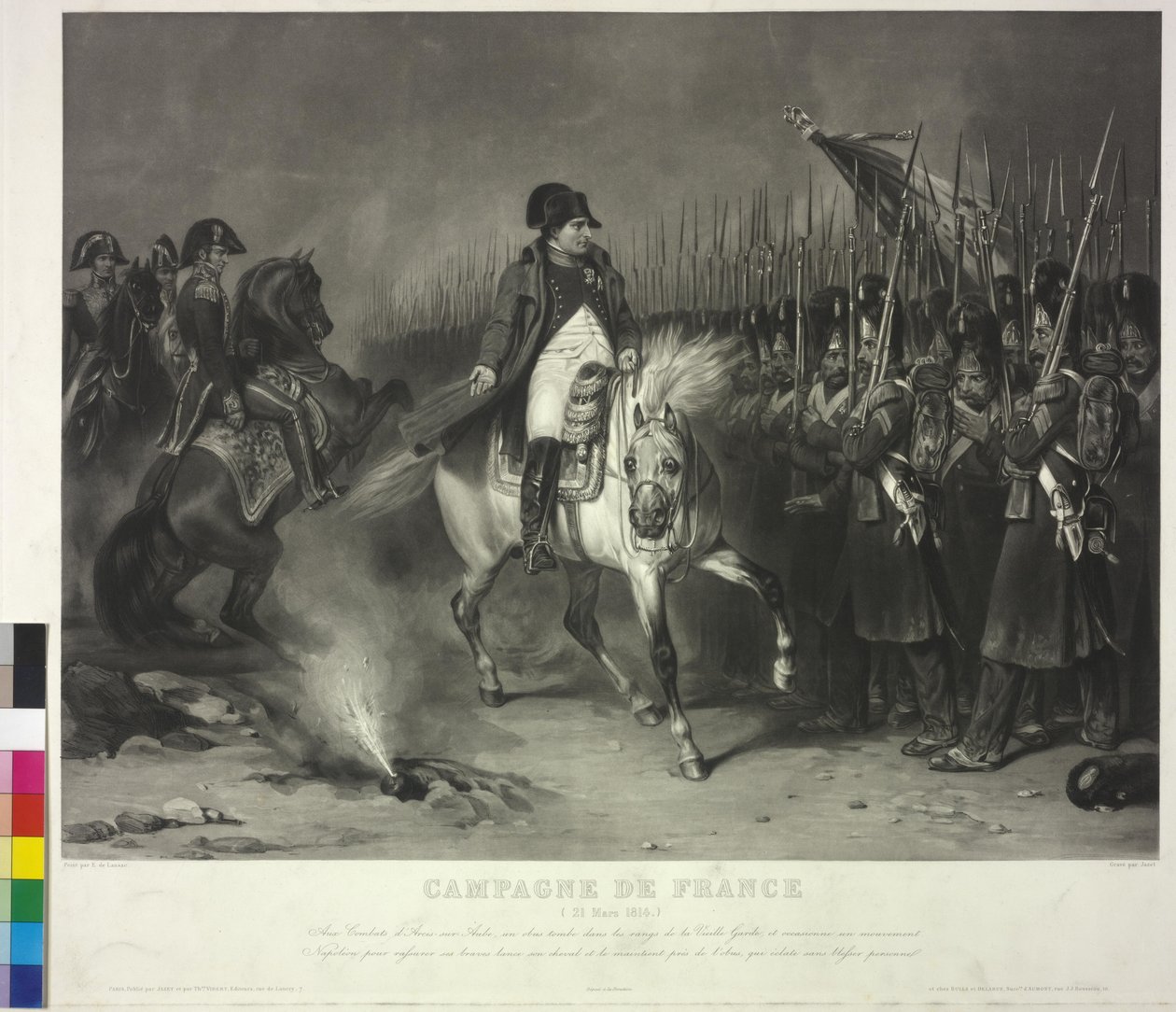 Cesarz Francuzów Napoleon I Bonaparte (akwatinta) autorstwa Jean Pierre Marie Jazet