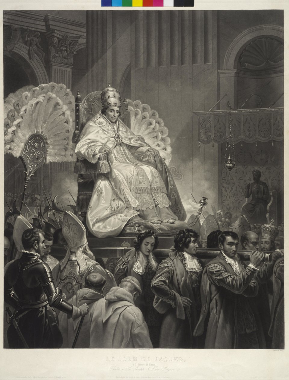 Papież Pius VII autorstwa Jean Pierre Marie Jazet