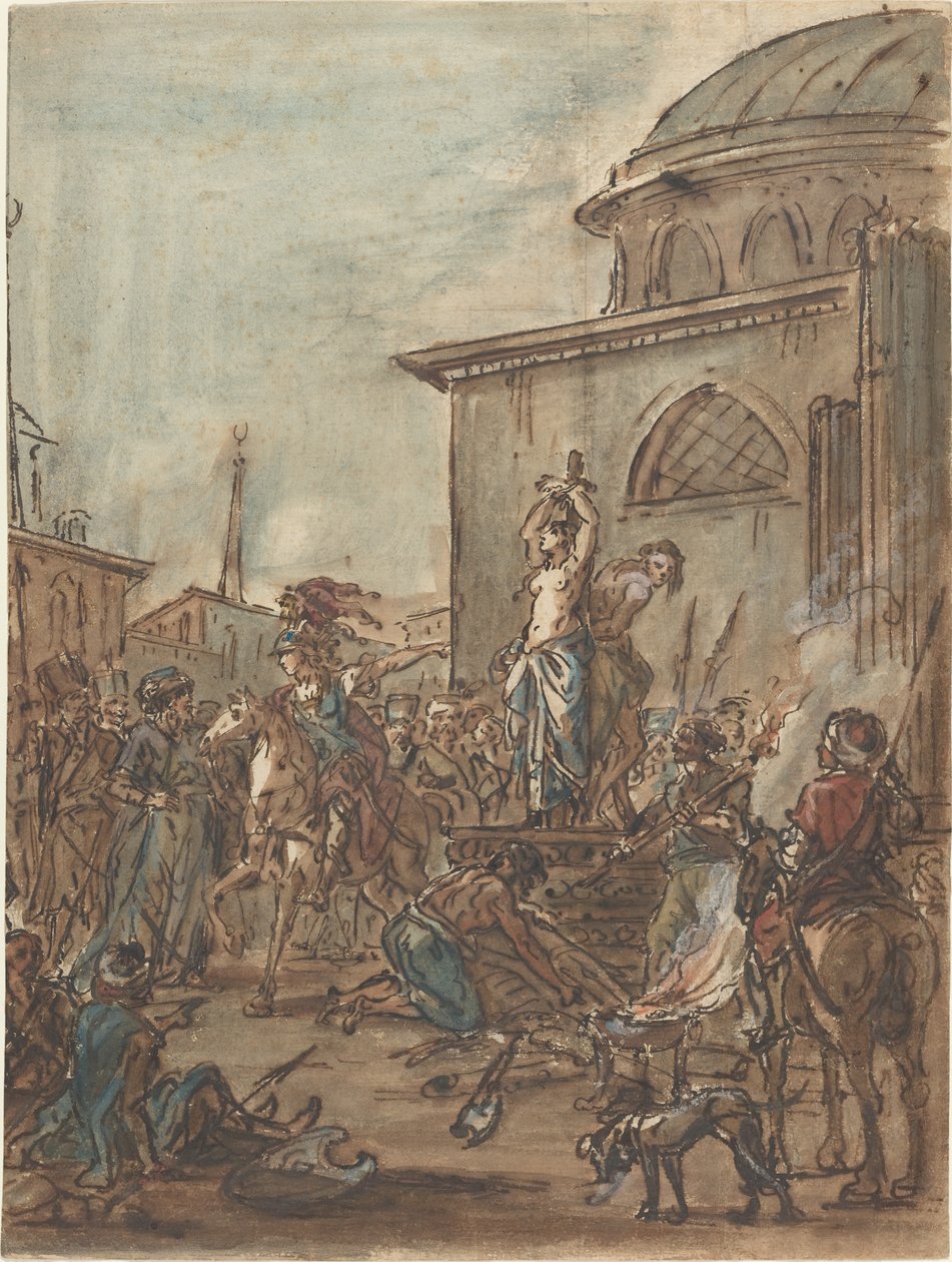 Olindo i Sophronia ocaleni przez Clorinda autorstwa Jean Pierre Norblin