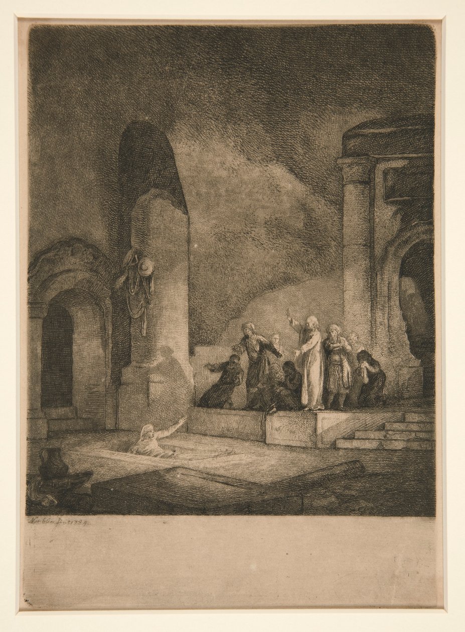 Wskrzeszenie Łazarza autorstwa Jean Pierre Norblin