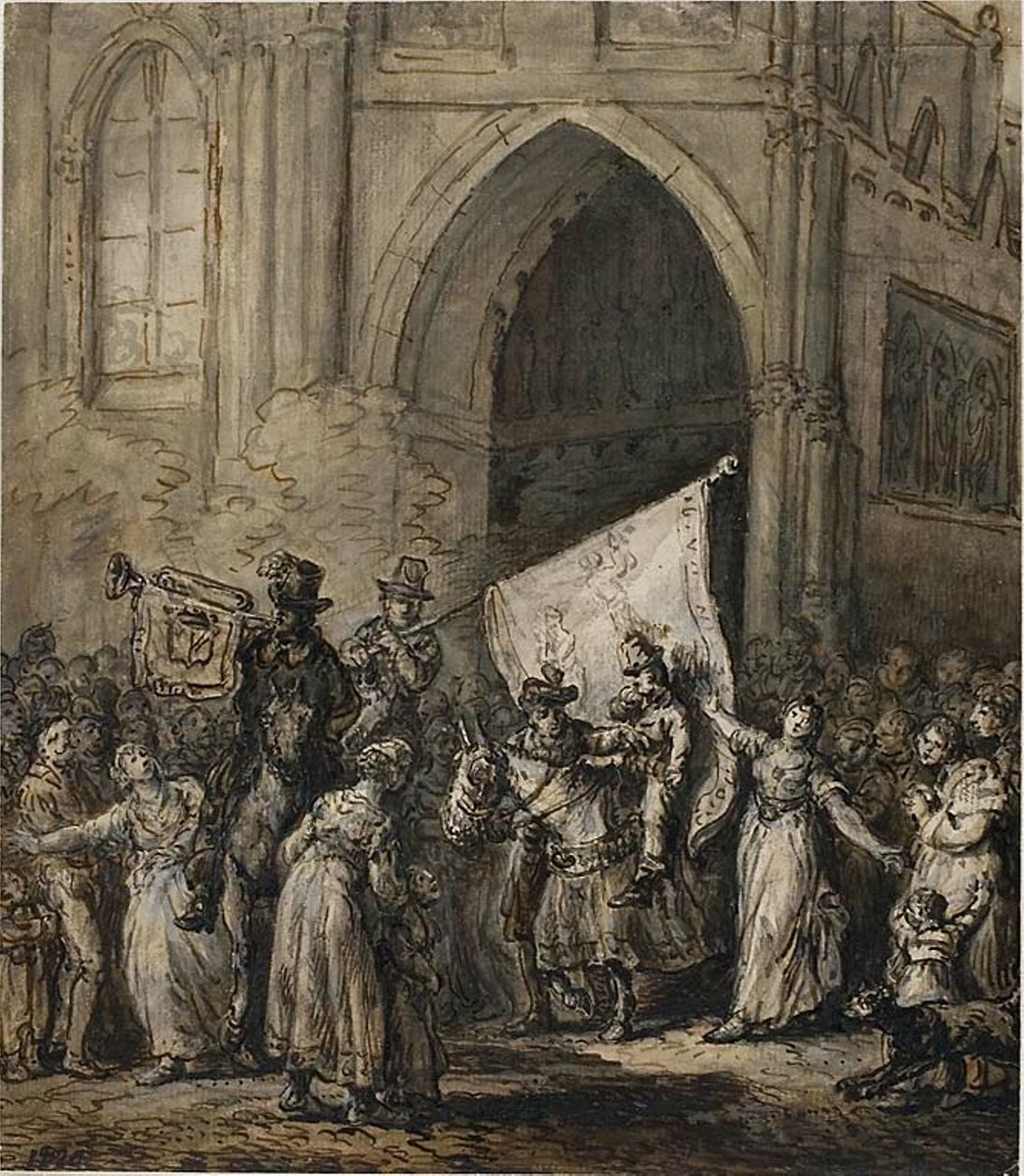 Scena Rewolucji autorstwa Jean Pierre Norblin de La Gourdaine